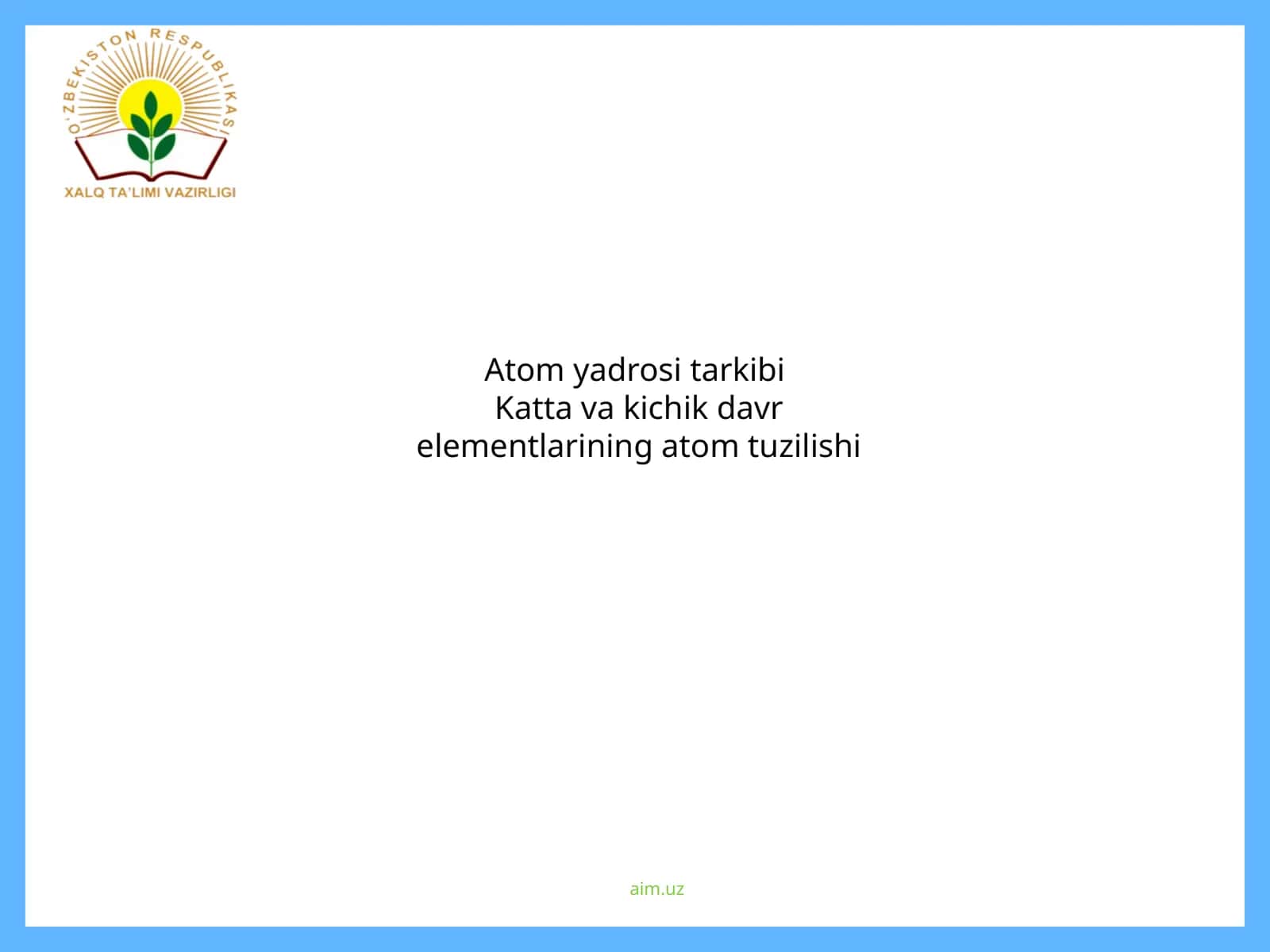 Atom yadrosi tarkibi 1
