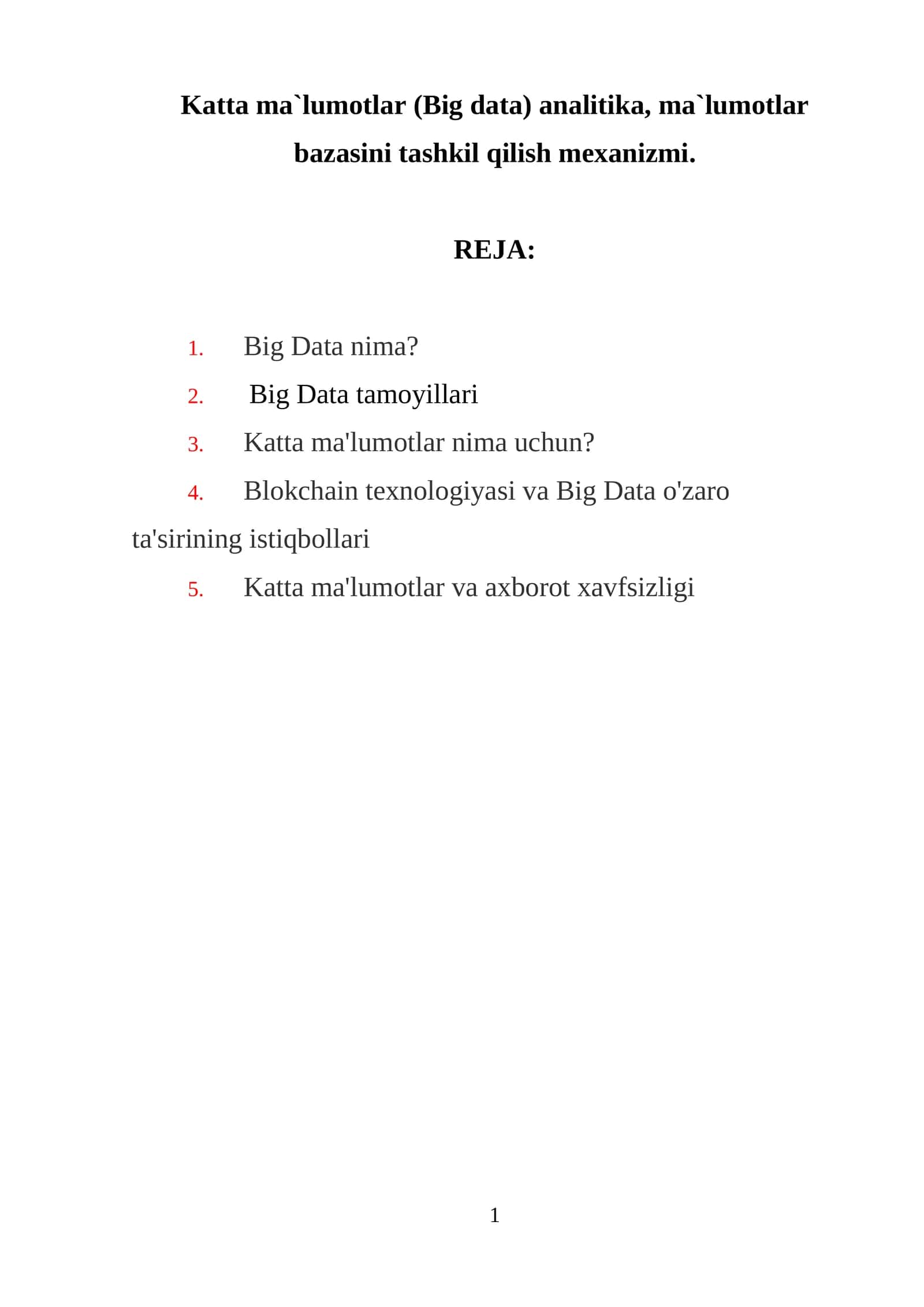 Big Data texnologiyalari 1