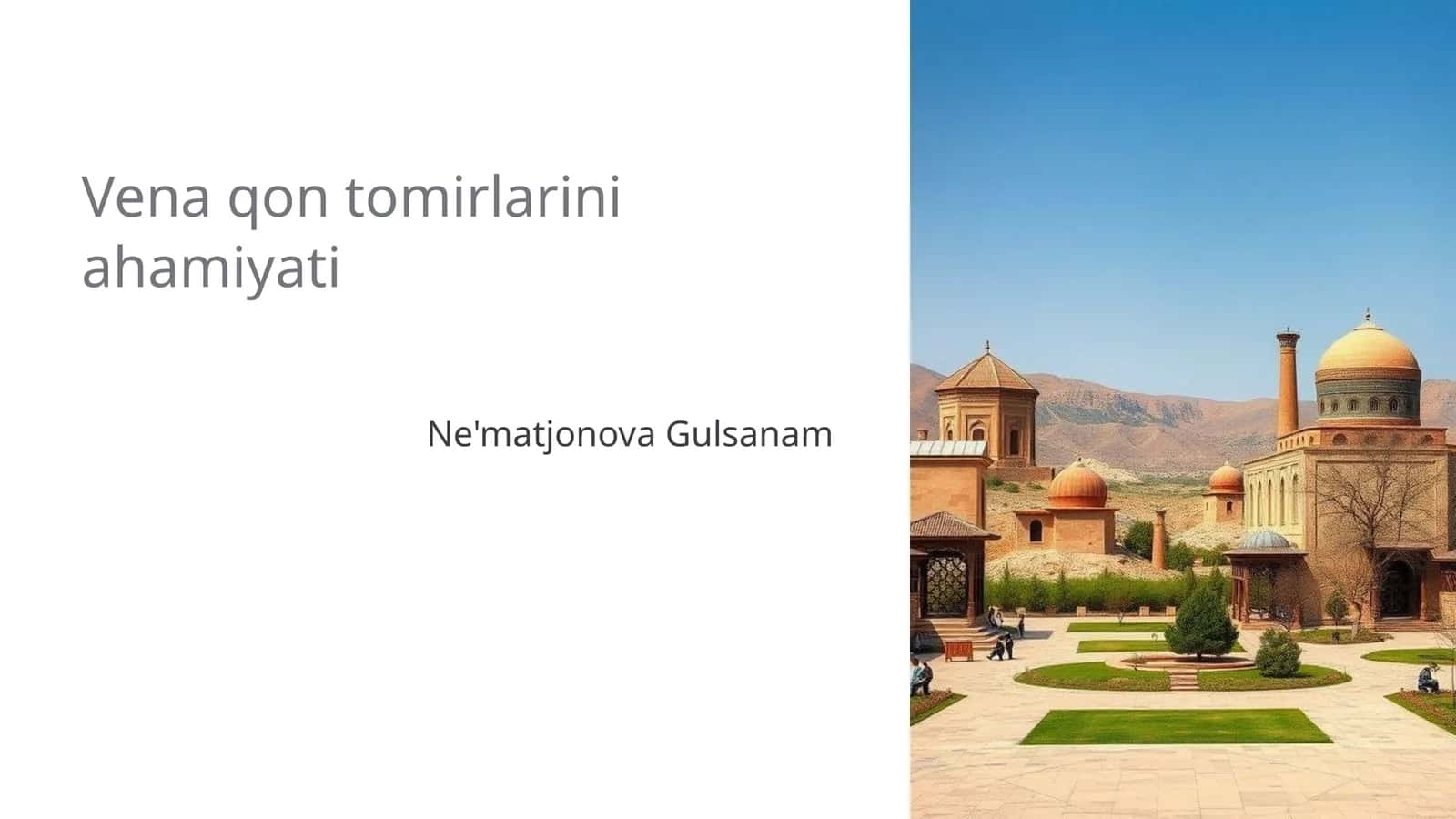 Vena qon tomirlarini ahamiyati 1