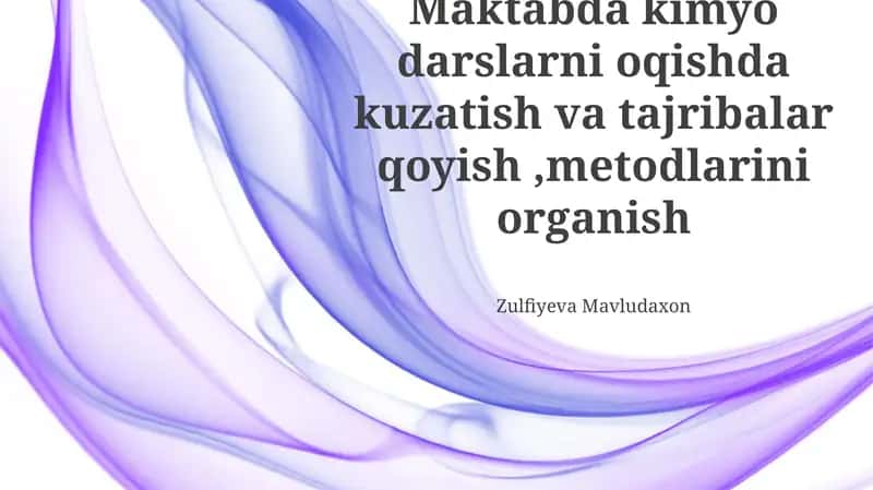 Kimyo Darslari Metodikasi 1