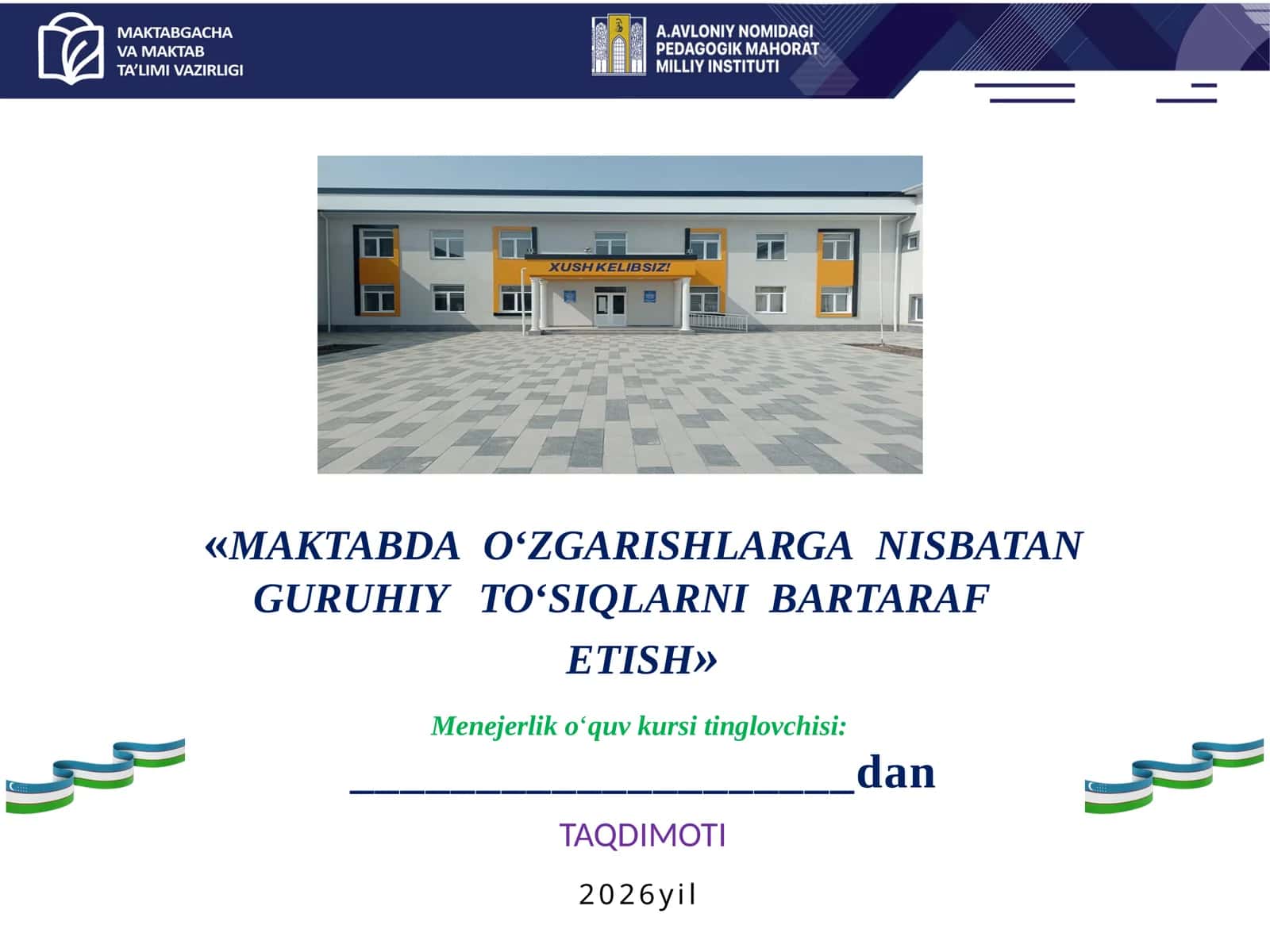 MAKTABDAO‘ZGARISHLARGANISBATAN GURUHIY TO‘SIQLARNIBARTARAFETISH 1