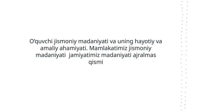 Talabalar jismoniy madaniyat va shaxsiy rivojlanish 1