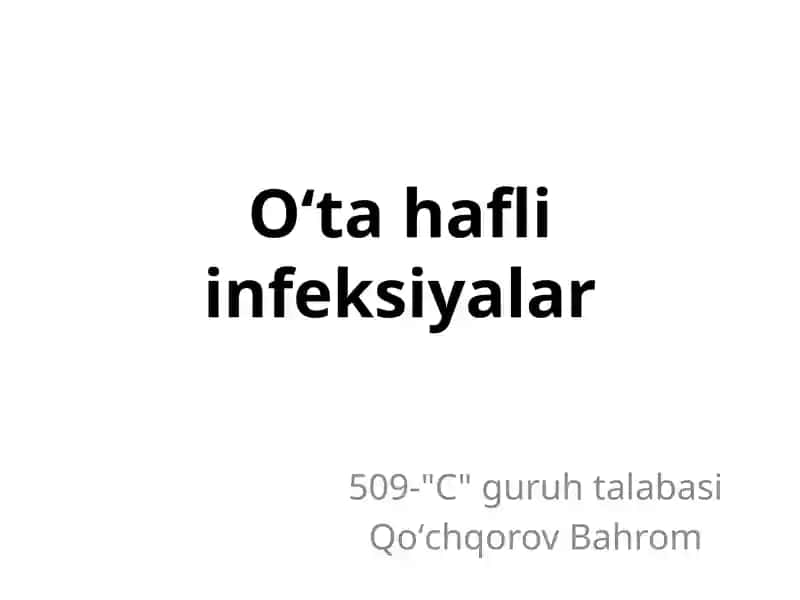 Tulyaremiya imfiksiya