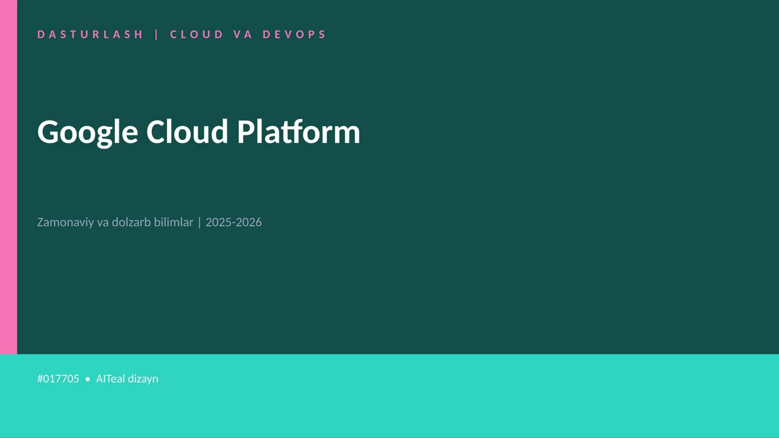 Google Cloud Platform 1