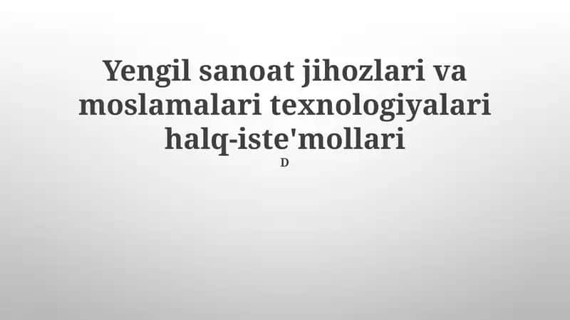Zamonaviy to'qimachilik uskunalari 1