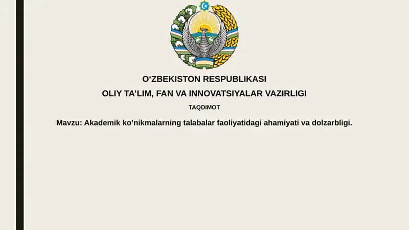 Akademik ko'nikmalar 1