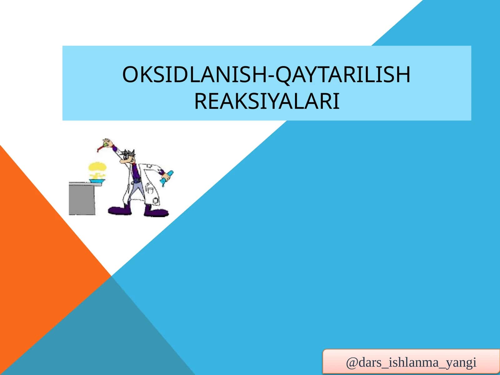 Oksidlanish-qaytarilishreaksiyalari 1