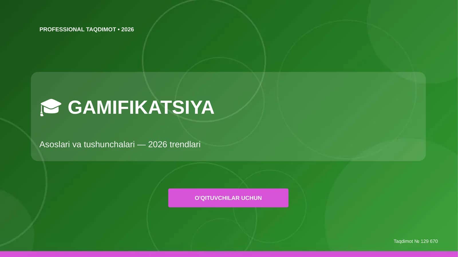 Gamifikatsiya: asoslari va tushunchalari (2026 trendlari) 1