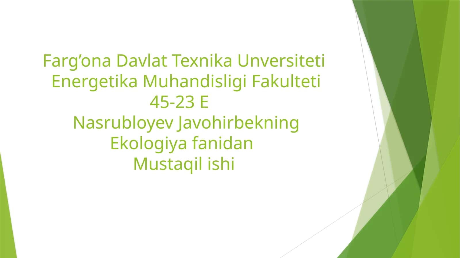 Globalisishning sabablari 1