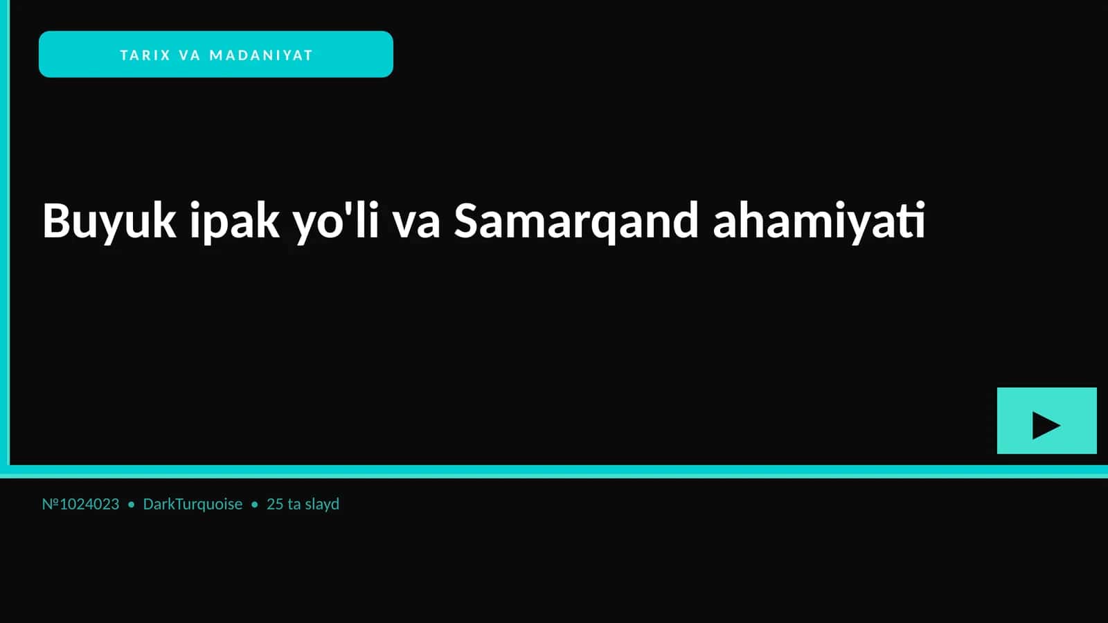 Buyuk ipak yo'li va Samarqand ahamiyati 1