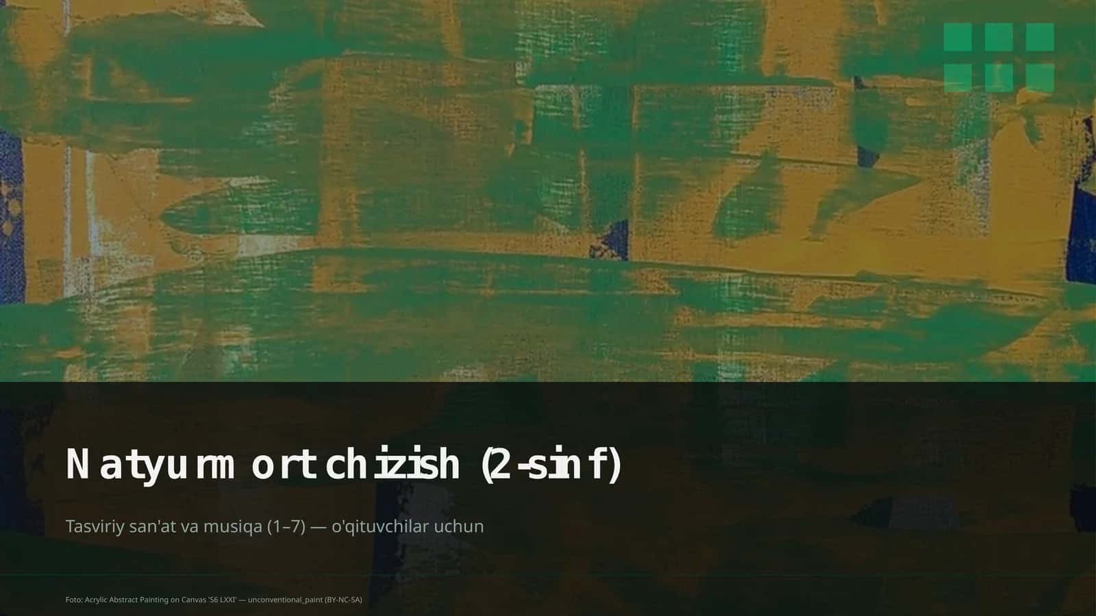 Natyurmort chizish (2-sinf) 1