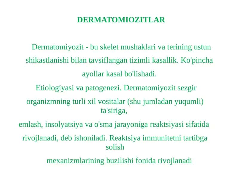 Dermatomiozitlar 1