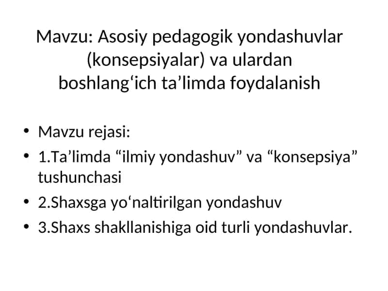 Muammoli ta’lim –rivojlantiruvchi ta’lim texnologiyasi 1