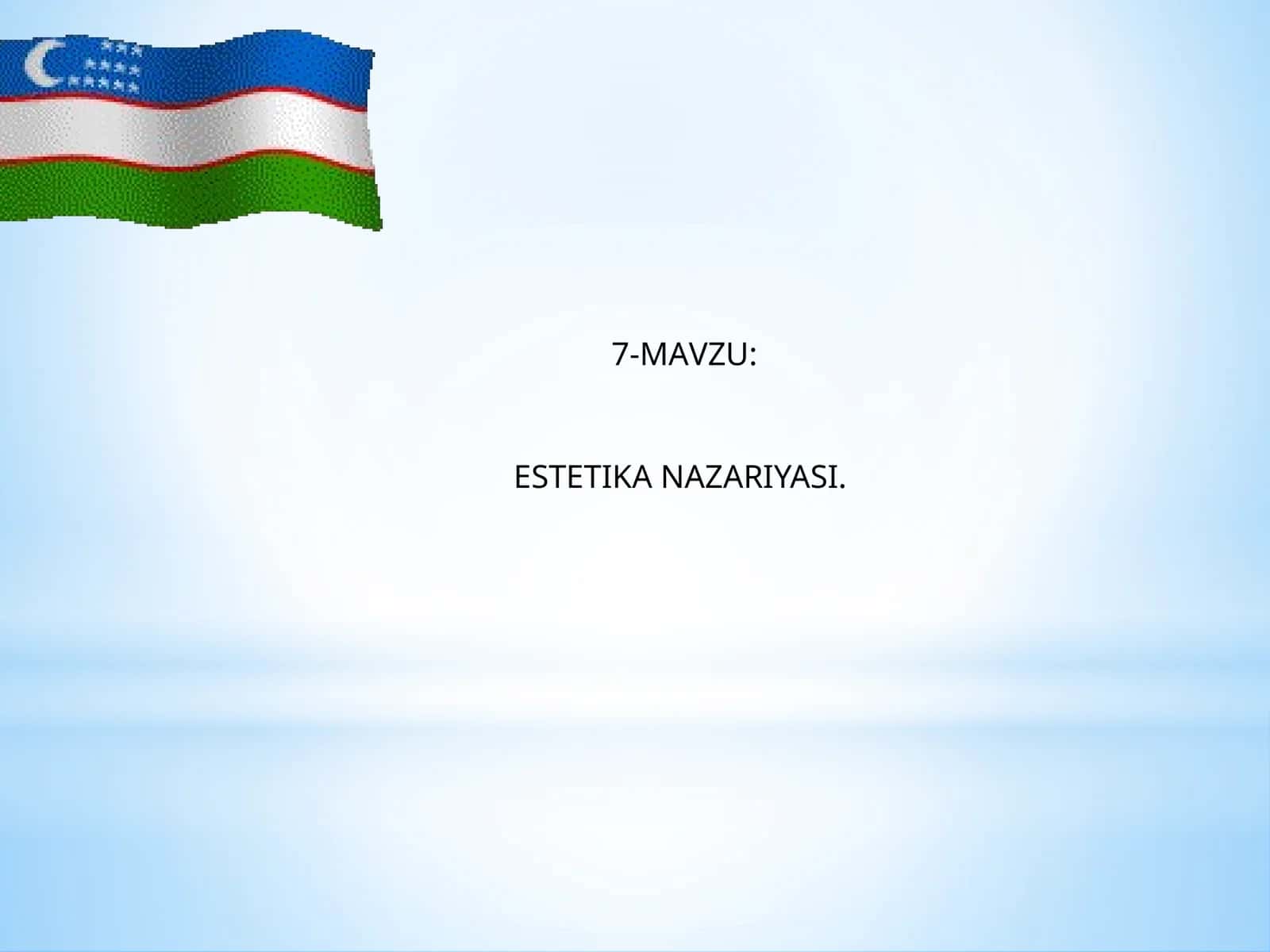ESTETIKA NAZARIYASI 1