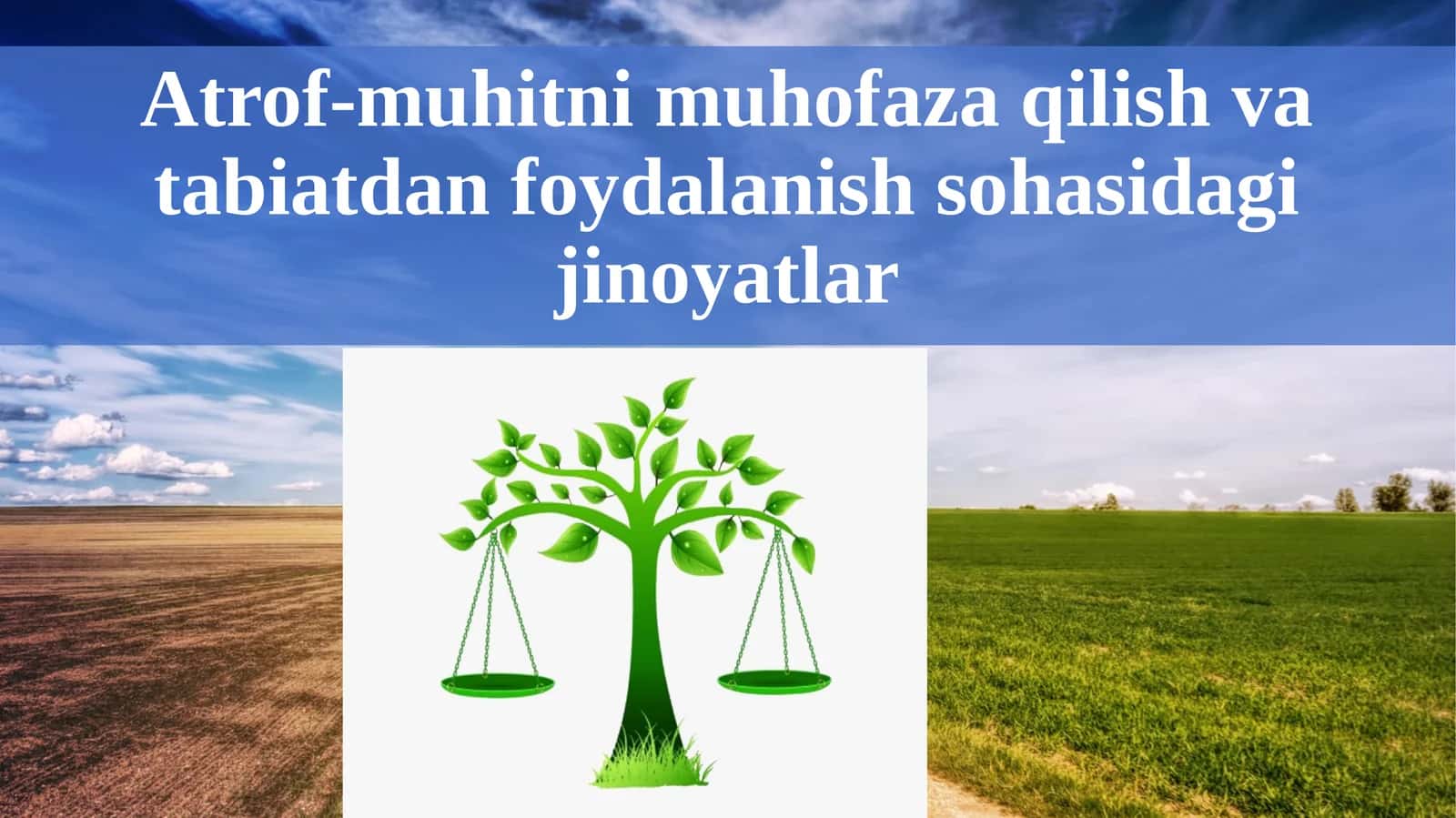 Atrof-muhitni muhofaza qilish va tabiatdan foydalanish sohasidagi jinoyatlar 1