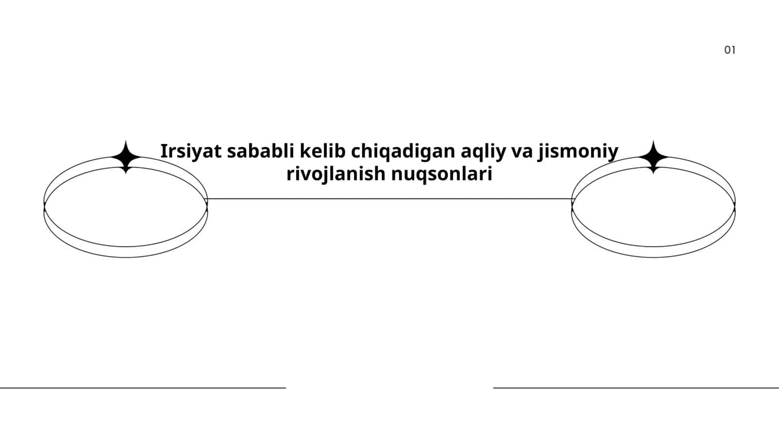 Irsiyat sababli kelib chiqadigan aqliy va jismoniy rivojlanish nuqsonlari 1