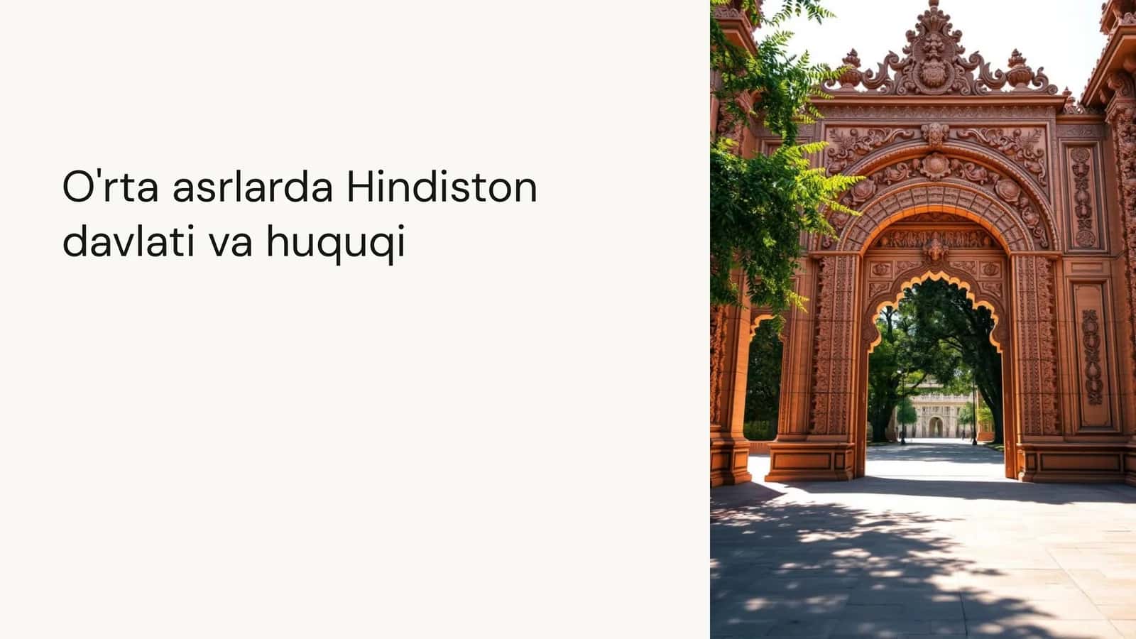 Orta asrlarda Hindiston davlati va huquqi 1