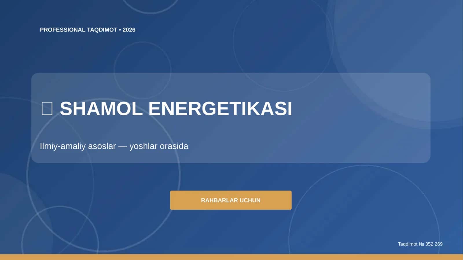 SHAMOL ENERGETIKASI 1