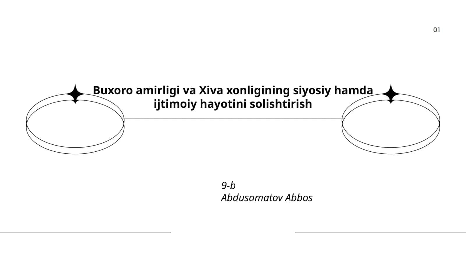 Buxoro amirligi va Xiva xonligining siyosiy hamda ijtimoiy hayotini solishtirish 1
