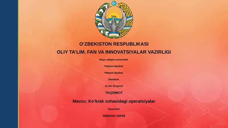 Ko'krak sohasidagi operatsiyalar 1