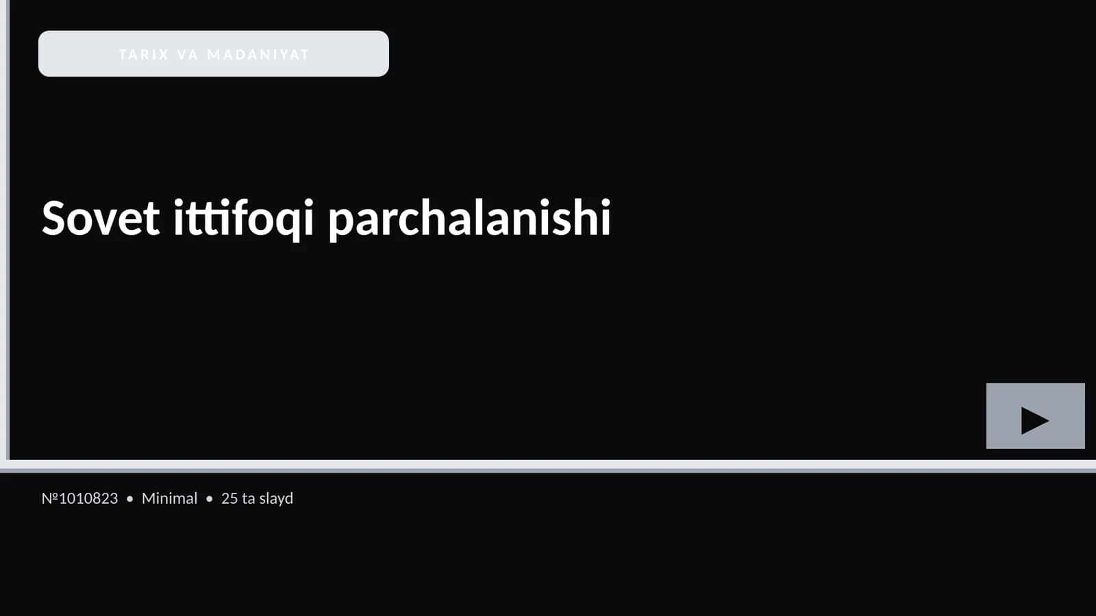 Sovet ittifoqi parchalanishi 1