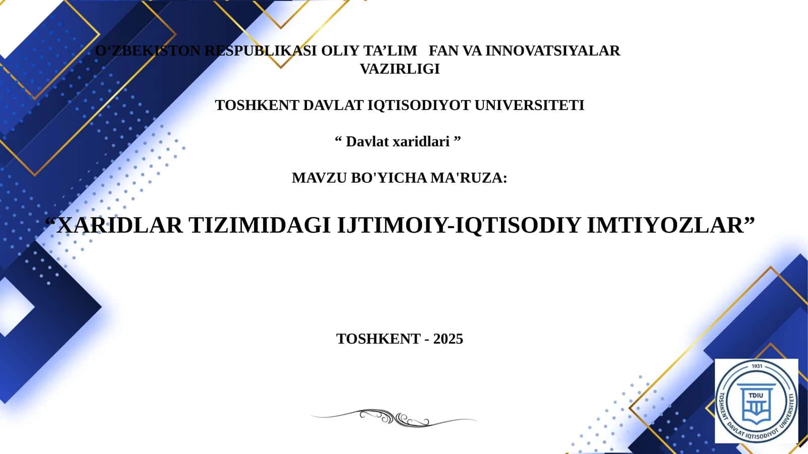 davlat xaridlari 1