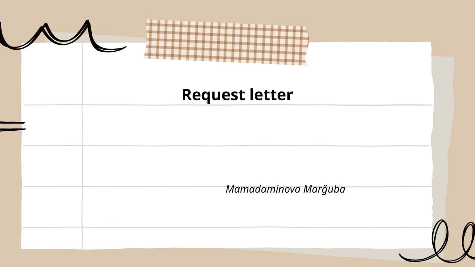 Request Letter 1
