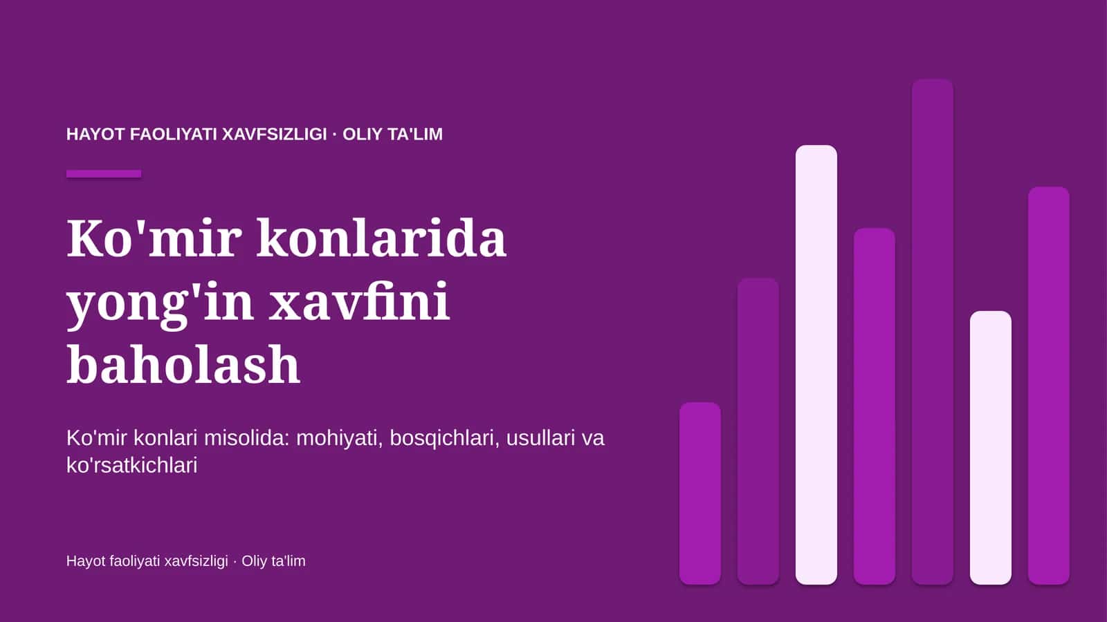Ko'mir konlarida yong'in xavfini baholash 1