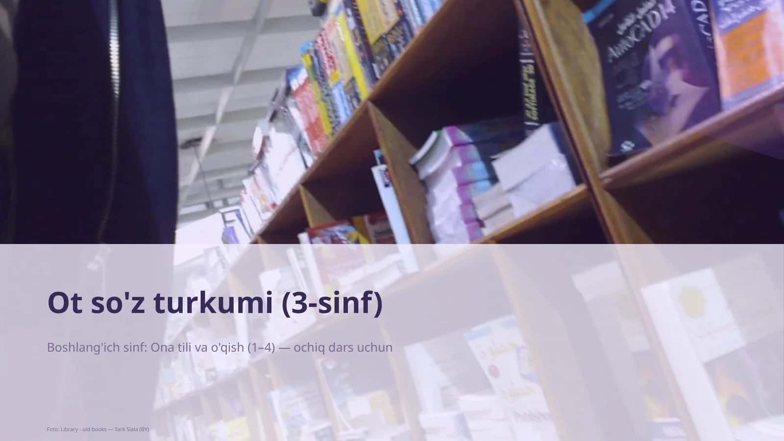 Ot so'z turkumi (3-sinf) 1