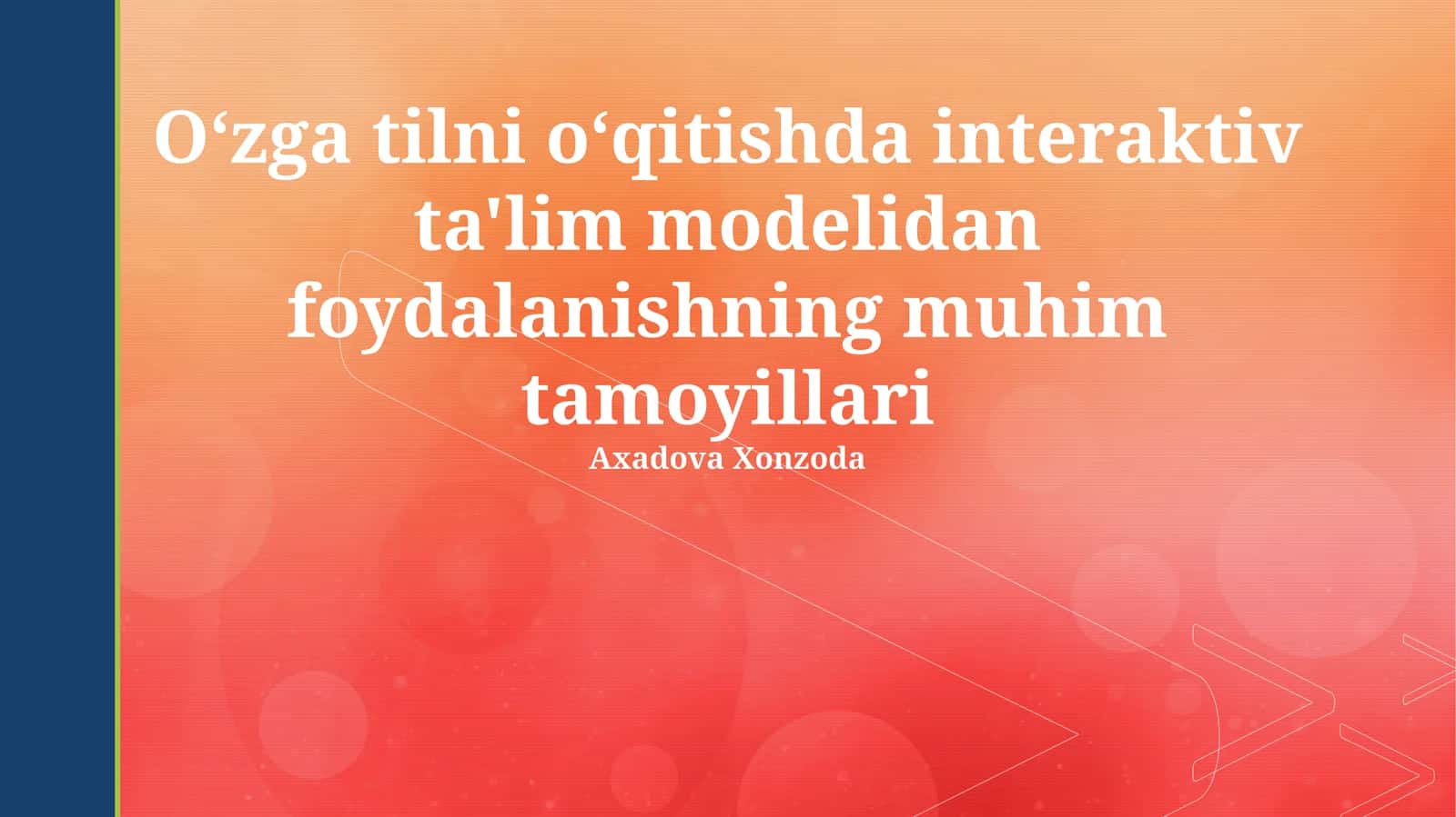 Interaktiv Oʻquv Modeli 1