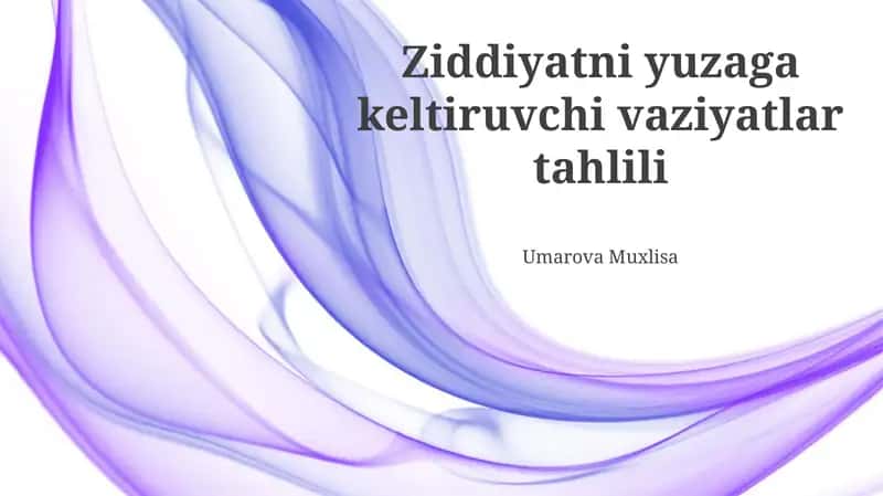 Nizolarning asosiy sabablari 1