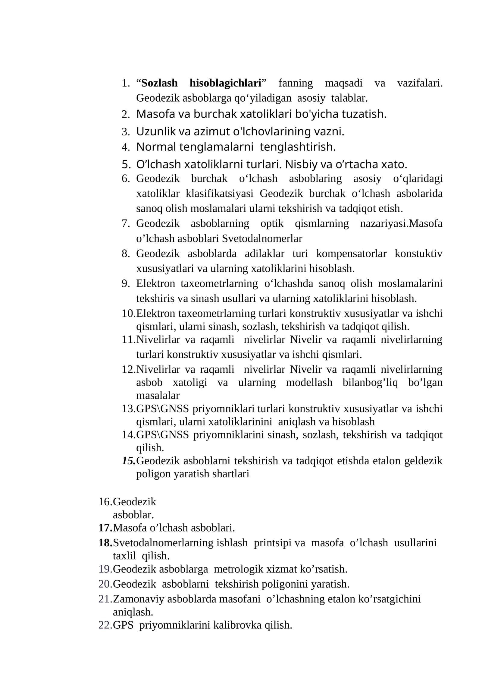 Geodezik asboblarning optik qismlarning nazariyasi.Masofa o’lchash asboblari Svetodalnomerlar 1