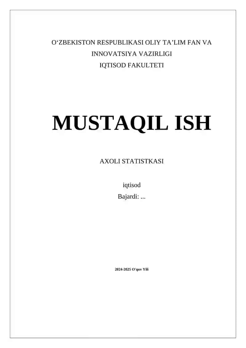 AXOLI STATISTKASI