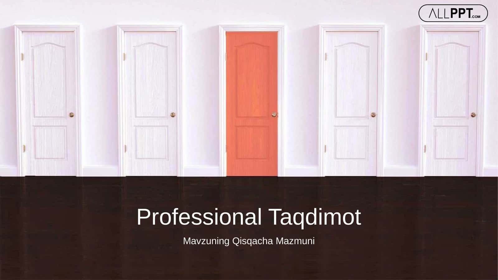 Yopiq Qizil Eshik va Yangi Imkoniyatlar Taqdimoti (48 Slayd) 1