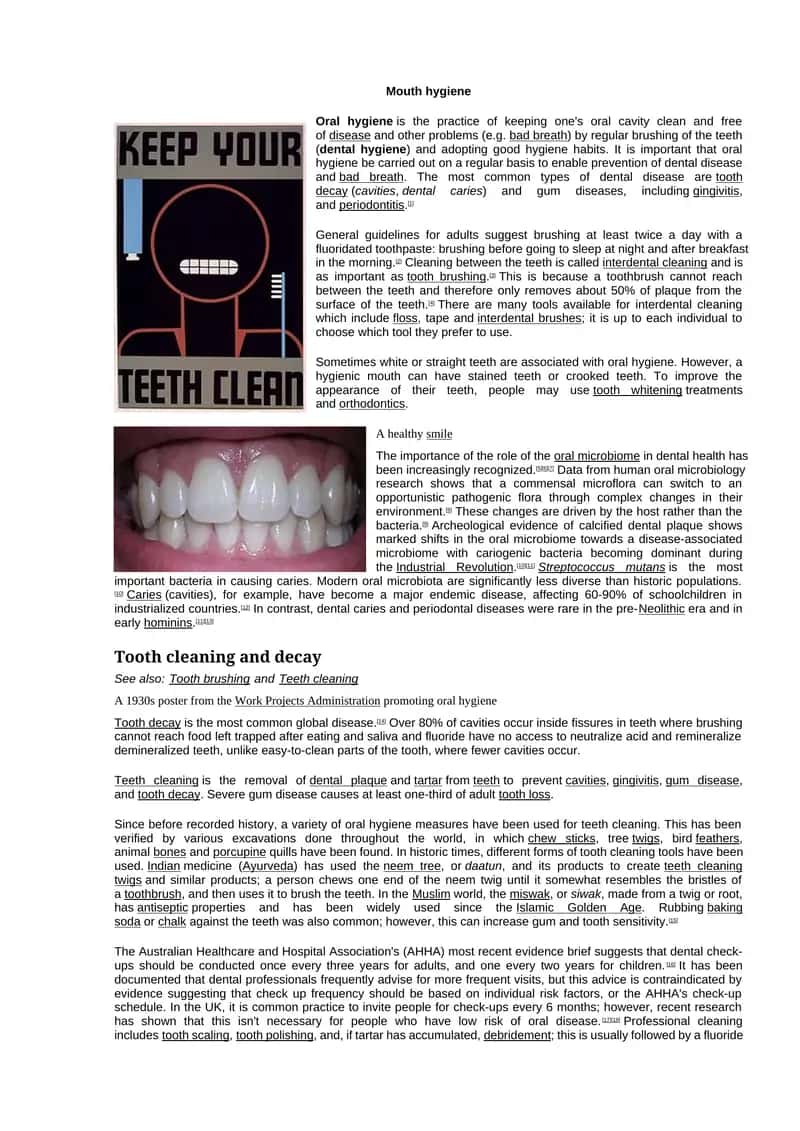 Mouth hygiene 1