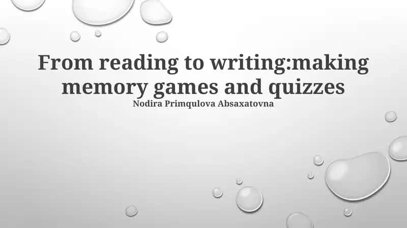 Unlocking Learning: Memory Games & Quizzes 1