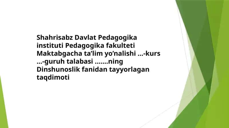 Din va Hurfikrlilik 1