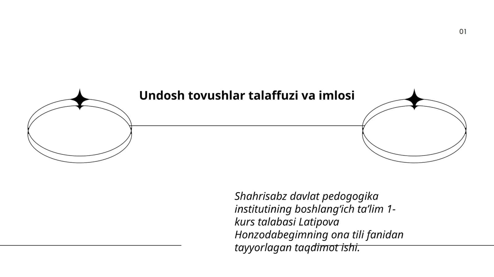 Undosh tovushlar talaffuzi va imlosi 1