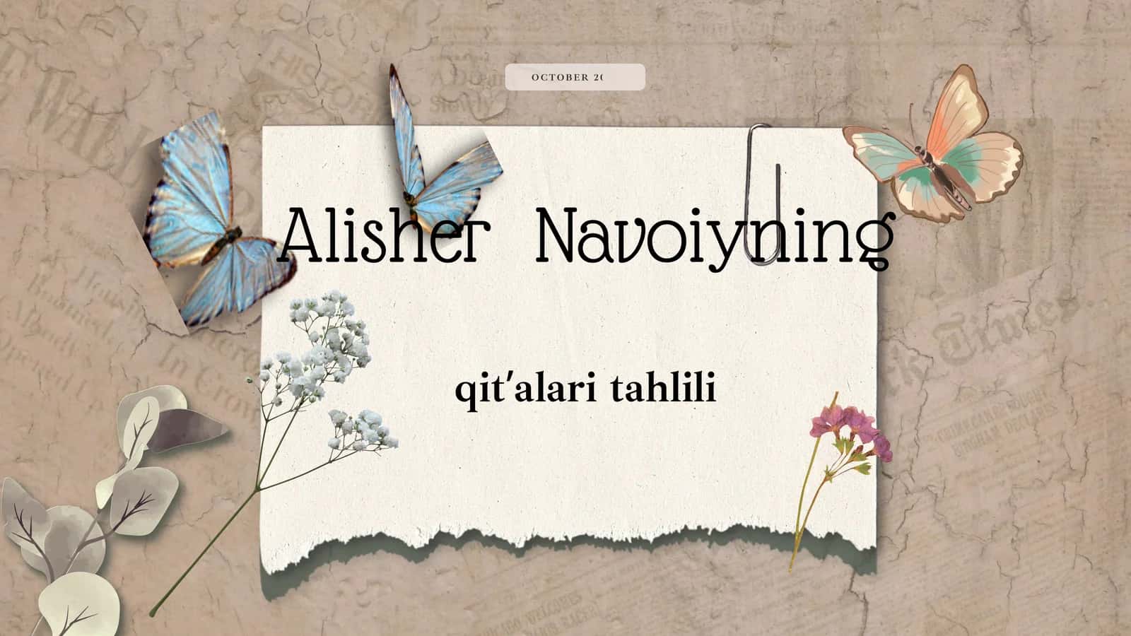 Alisher  Navoiyning qitʼalari tahlili 1