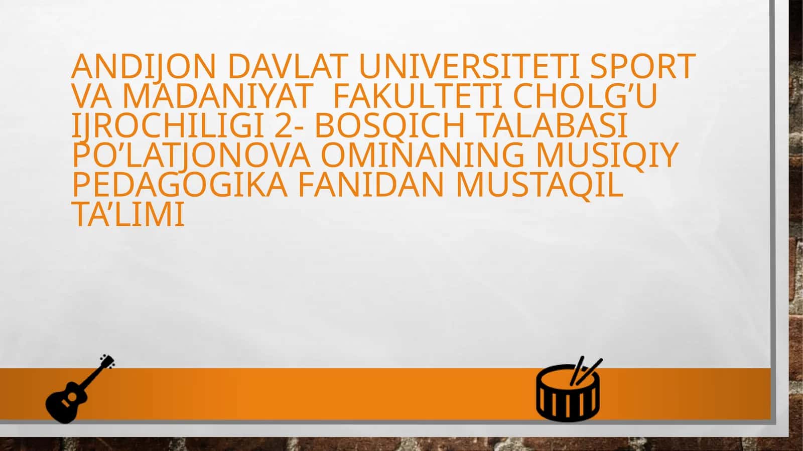 Musiqa Chio‘qituvchi 1