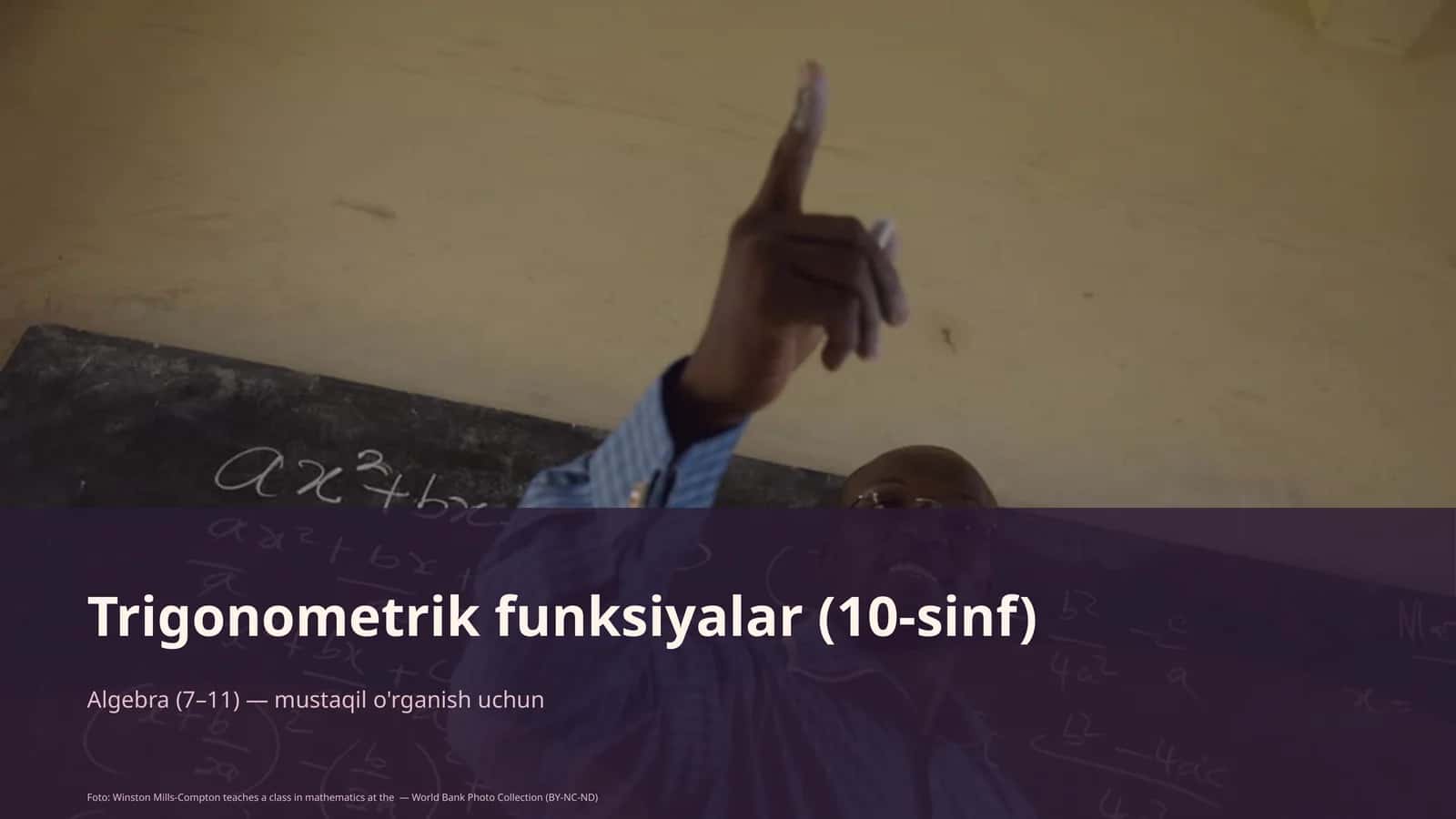 Trigonometrik funksiyalar (10-sinf) 1