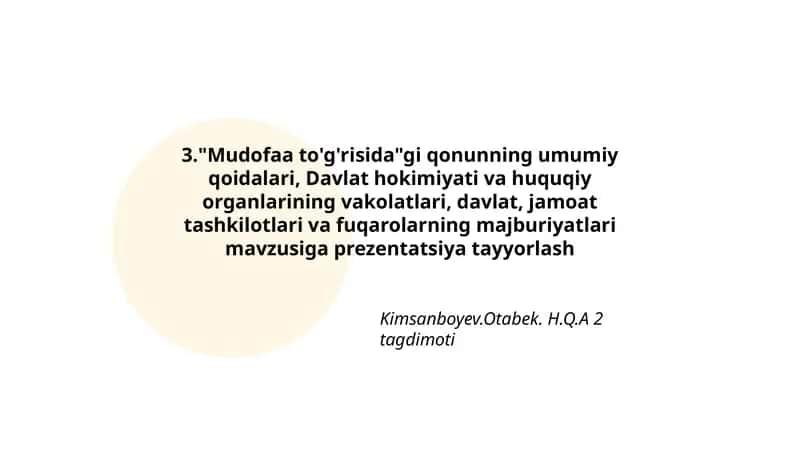 Mudofaa to'g'risida 1