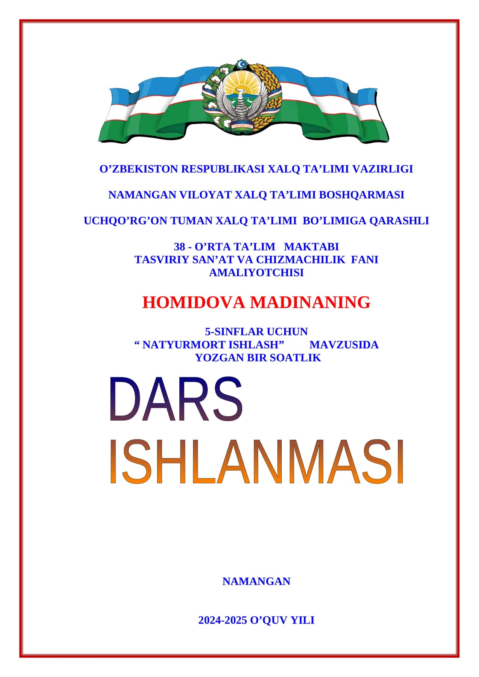 NATYURMORT ISHLASH 1