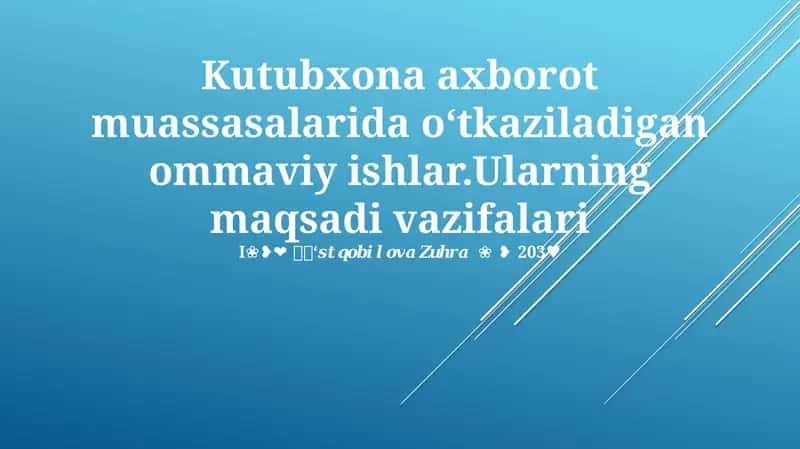 Ta'sir va Barqarorlikni O'lchash 1
