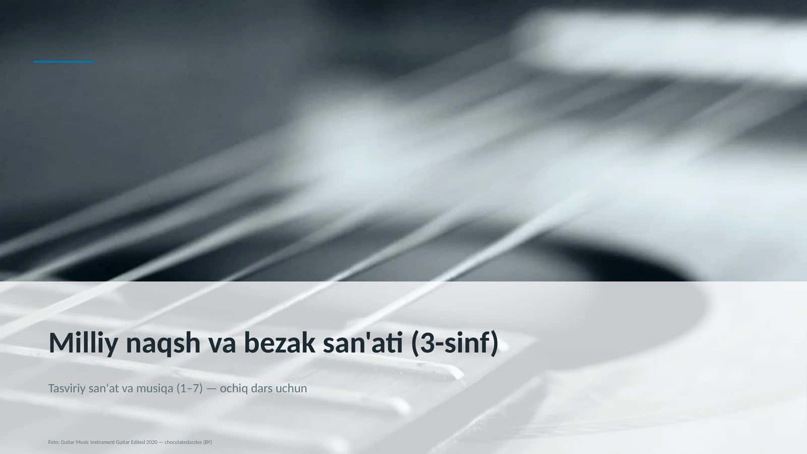 Milliy naqsh va bezak san'ati (3-sinf) 1