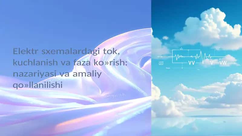 Elektr sxemalarda tok kuchlanishi 1