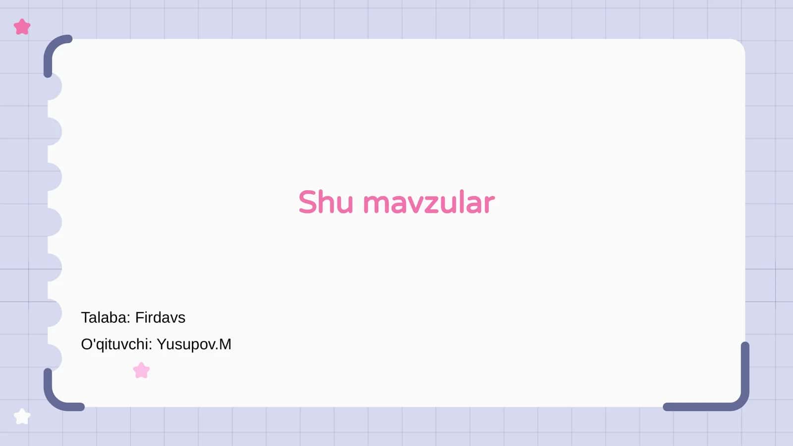 Kirish 1