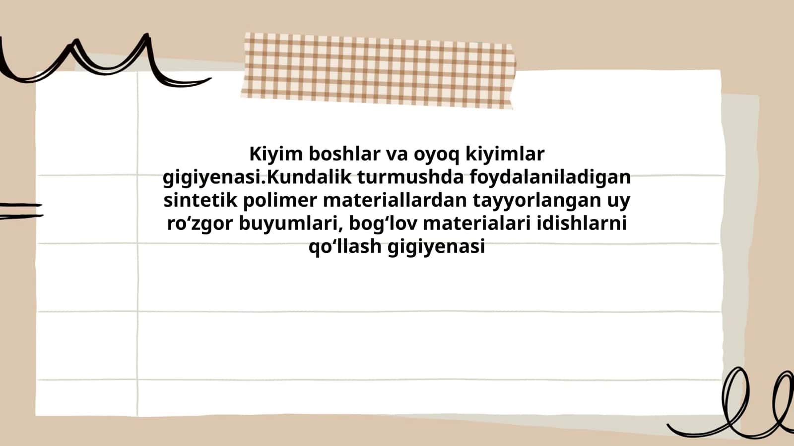 Kiyim boshlar va oyoq kiyimlar gigiyenasi 1