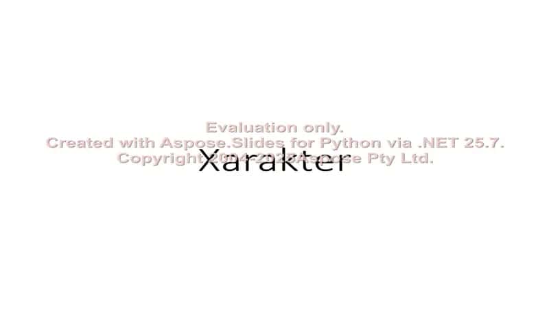 Xarakter 1