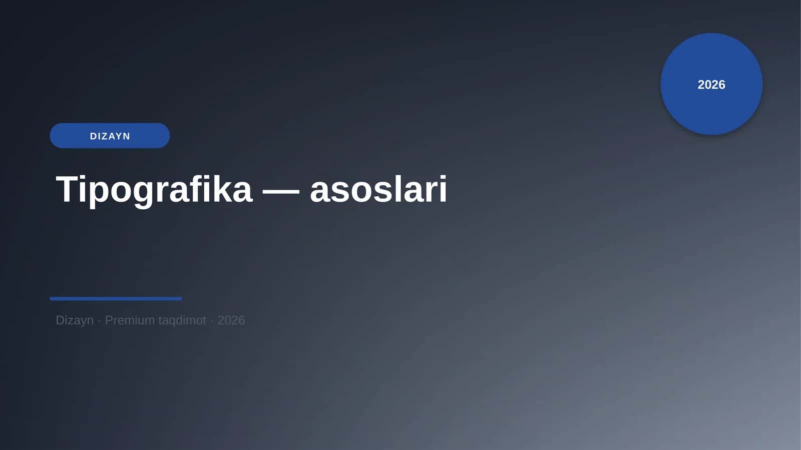 Tipografika — asoslari 1